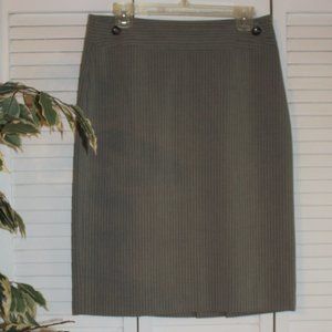 SAGE AND GREY STRIPED SKIRT
